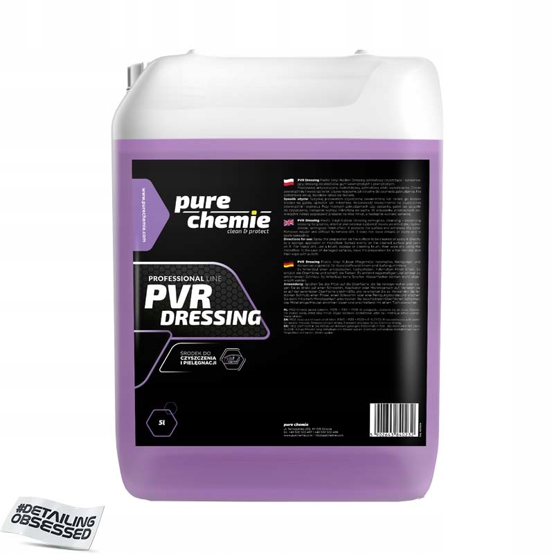 Pure Chemie Pvr Dressing 5L na ochranu plastov a gumy