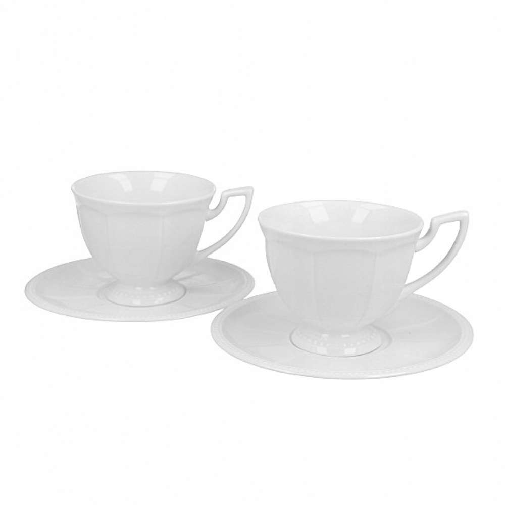 

Filiżanki ze spodkami Porcelanowe Duo 210 ml 2 szt