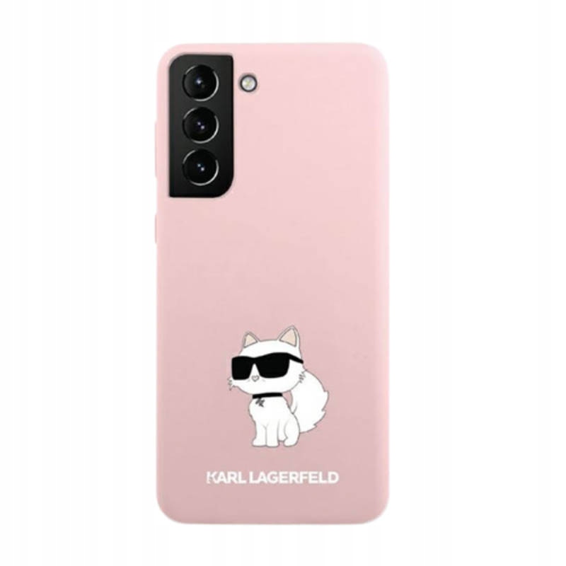 Karl Lagerfeld Silicone Nft Choupette – Pouzdro pro Samsung S23+ (růžové)