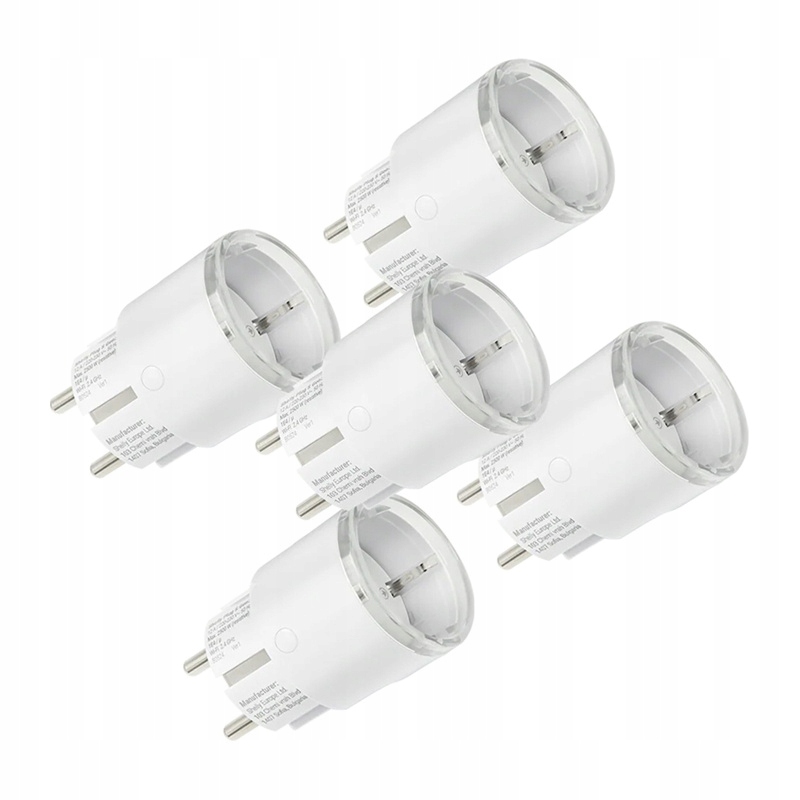 Shelly Plug S Mtr GEN3 12A Smart Zásuvka Do Domácnosti Sada 5 Kusů Bezpečných
