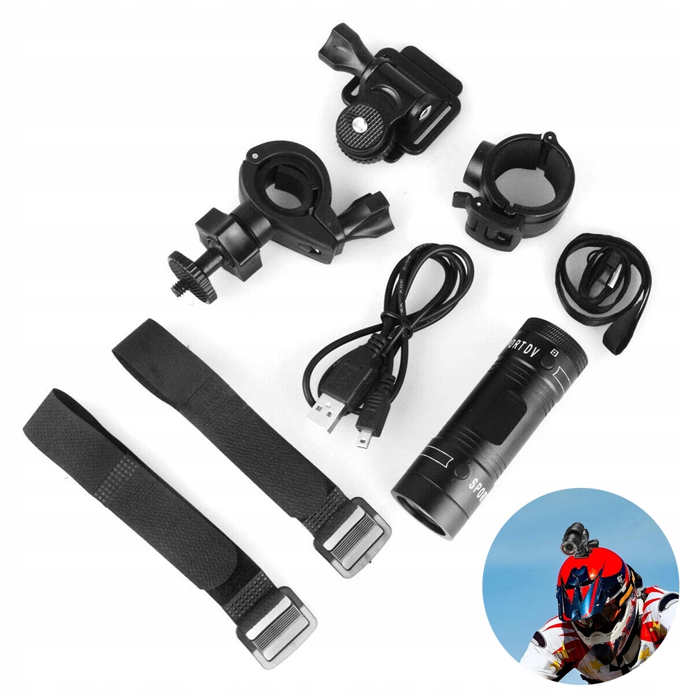 Kamera Pro Cyklistický Motocykl, Sportovní Kamera 1080P Pro Cyklistickou Helmu