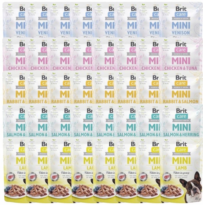 Levně Brit Care Mini krmivo pro psy mix chutí 40x85 g