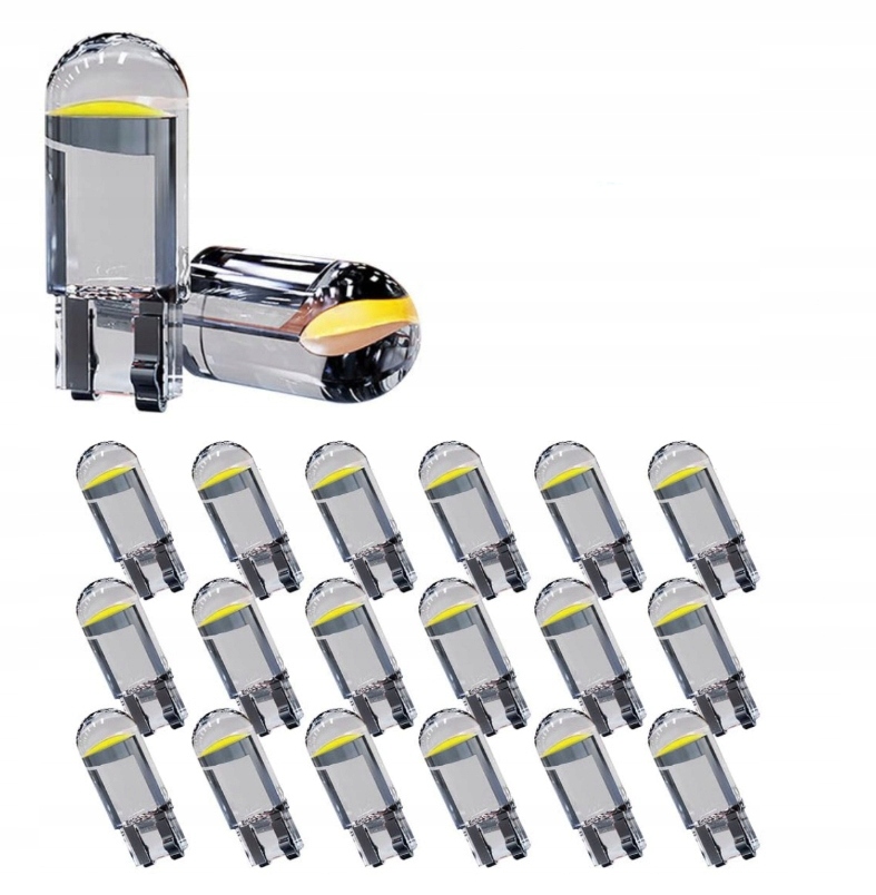 Żarówka Postojówka Led W5W Krystaliczna Ledowa T10 Sphere Cob 360° 20 Szt.
