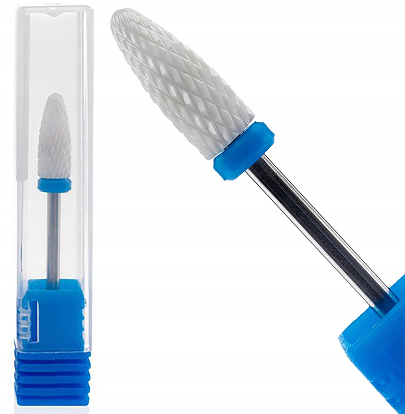 Frez Ceramiczny do Paznokci Stożek Hybryda Żel Akryl Średni M