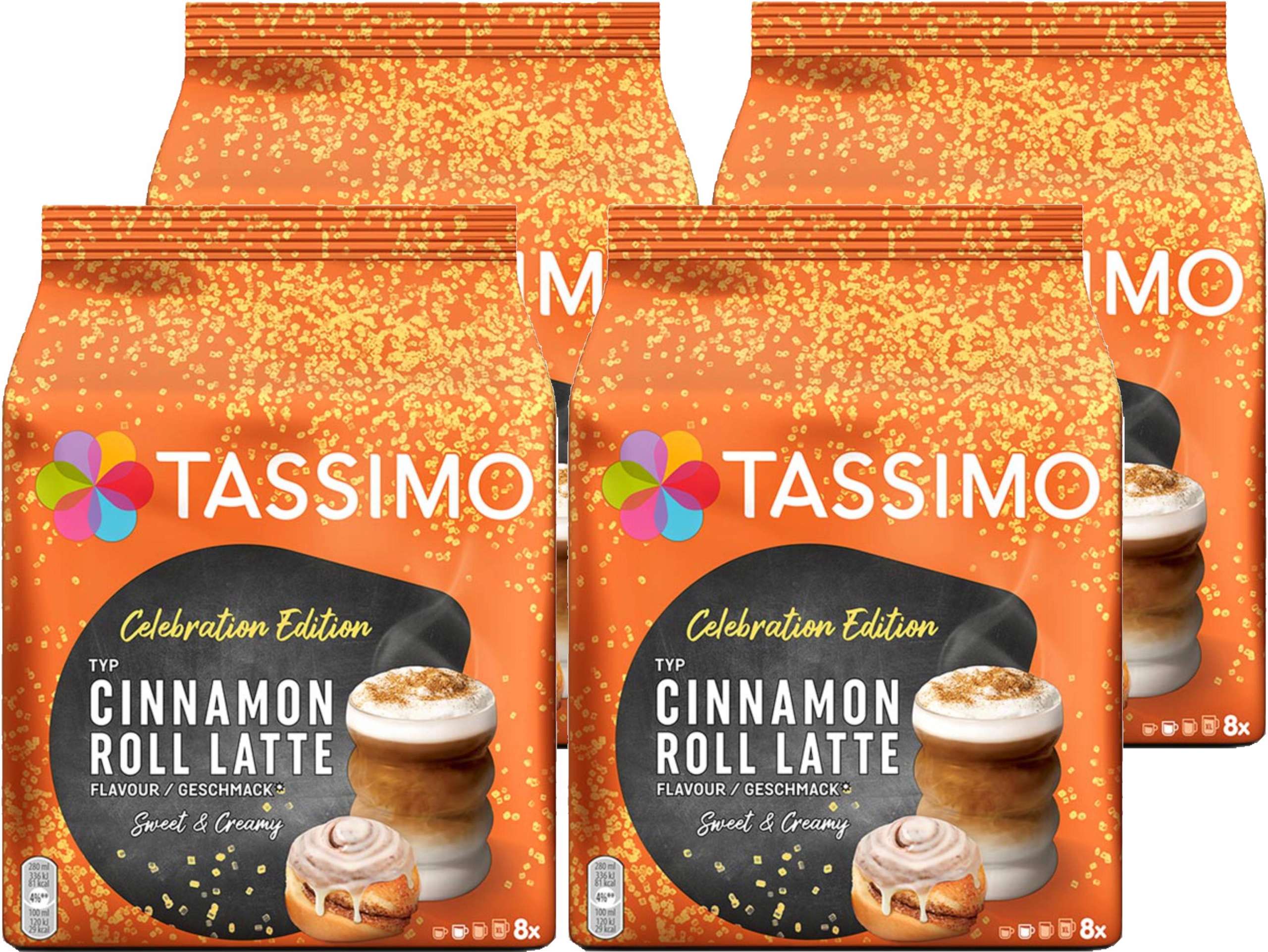 Kapsułki Tassimo Cinnamon Roll Latte 4 x 8 porcji