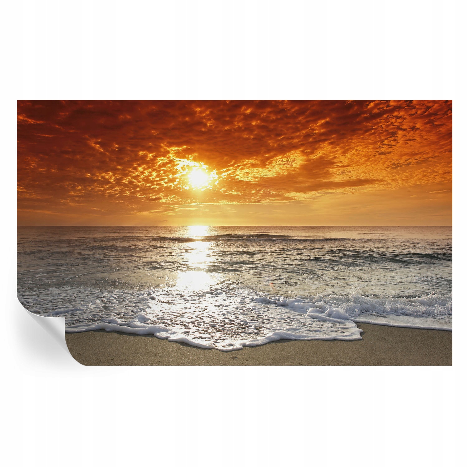 Samolepiaca štýlová dekoratívna fototapeta Oceánske vlny 416 x 254 cm