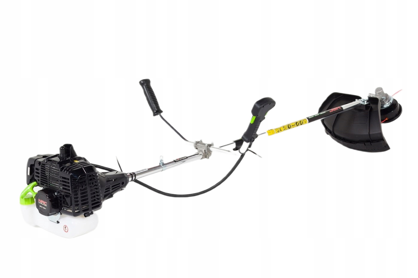 Kosa SPALINOWA NAC 51,7 cm3 2 KM 42 cm Uchwyt ROWEROWY TARCZA + GŁOWICA 2w1