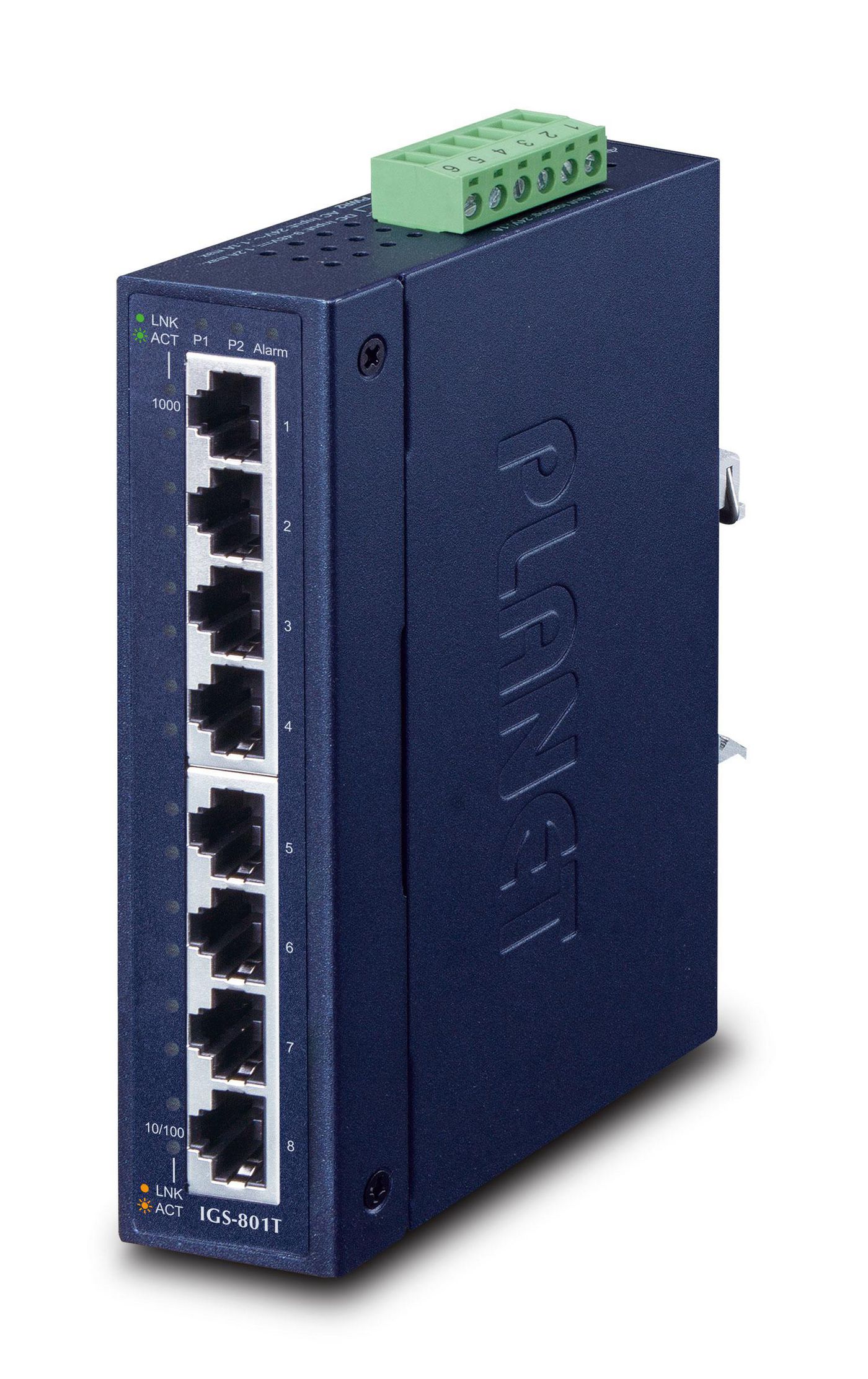 Planet IP30 Slim typ 8-P Industrial, IGS-801T