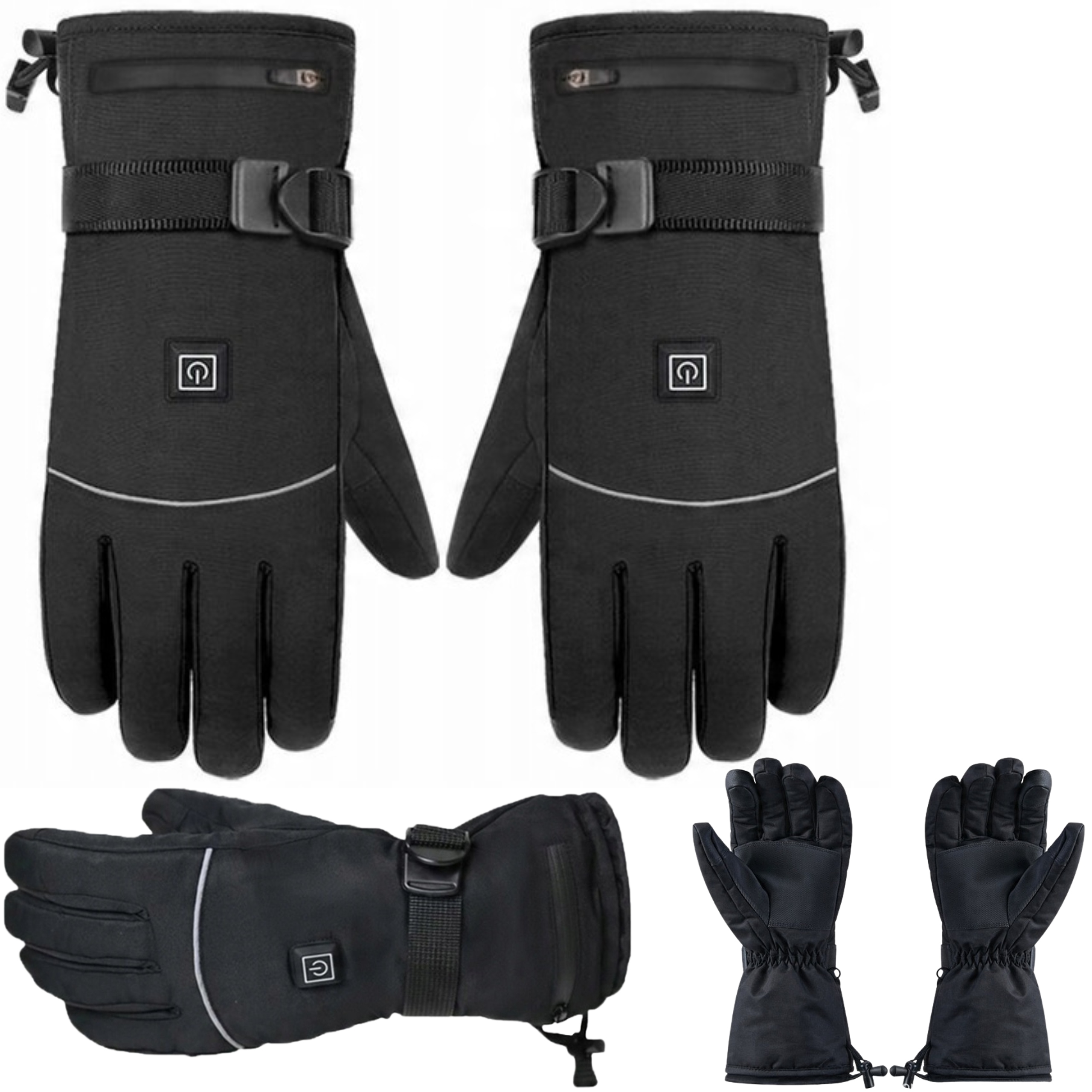 Akumulátorové vyhřívané rukavice pro motocykly/lyže Unisex