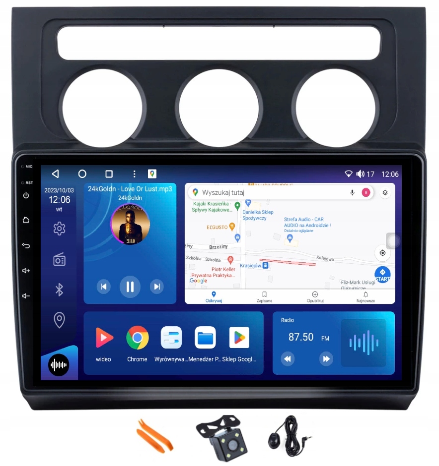 Android Rádio Navigácia M8120 Qled Carplay Lte Gps Dsp Vw Touran I 03-10