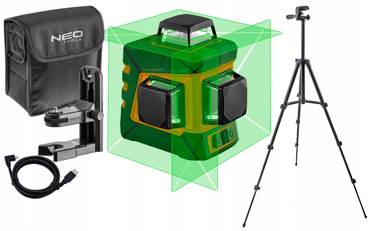 

Neo 75-108 Laser Krzyżowy 360° 20m + Statyw