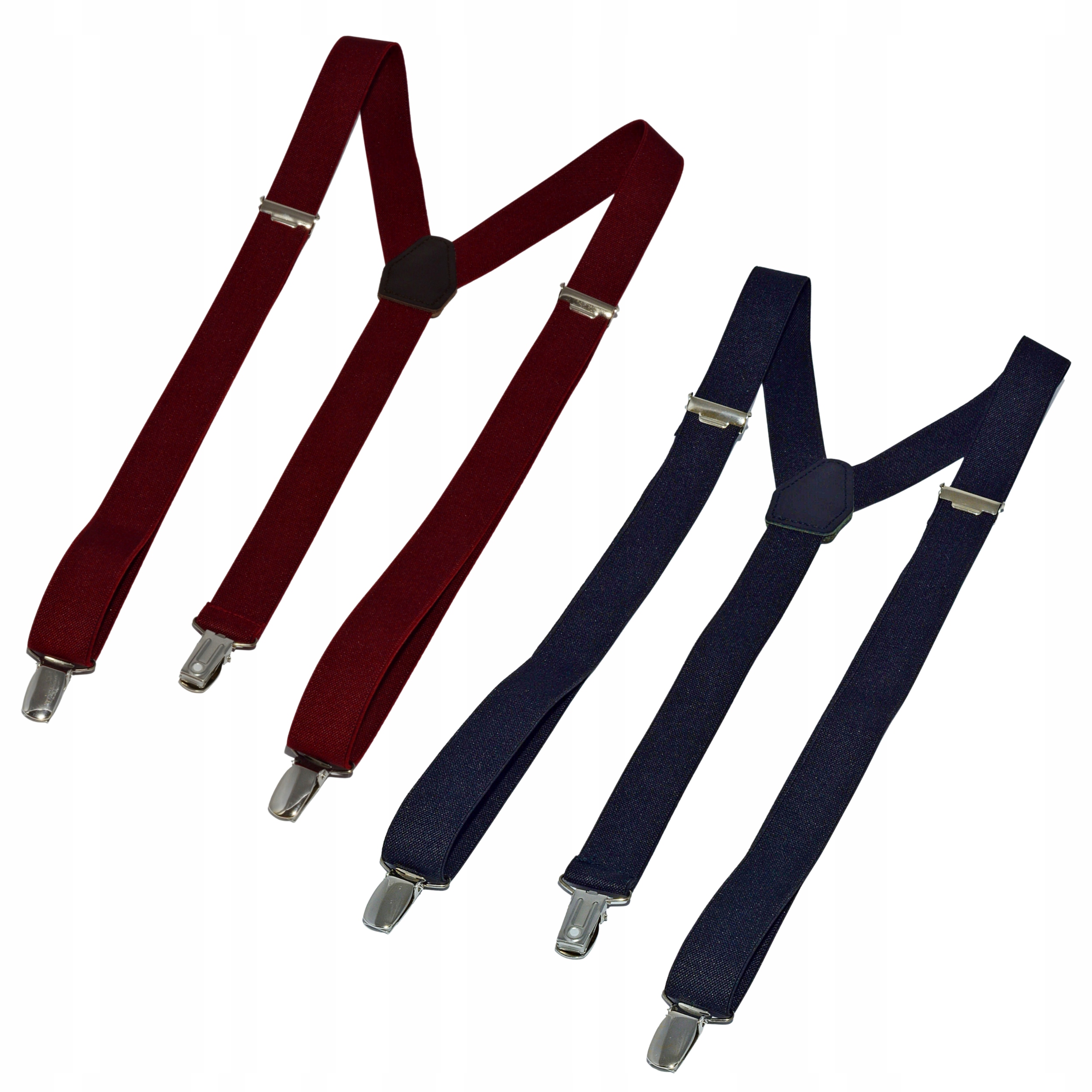 Szelki spodni granatowe + bordowe 2.5cm AUKCJA 2W1