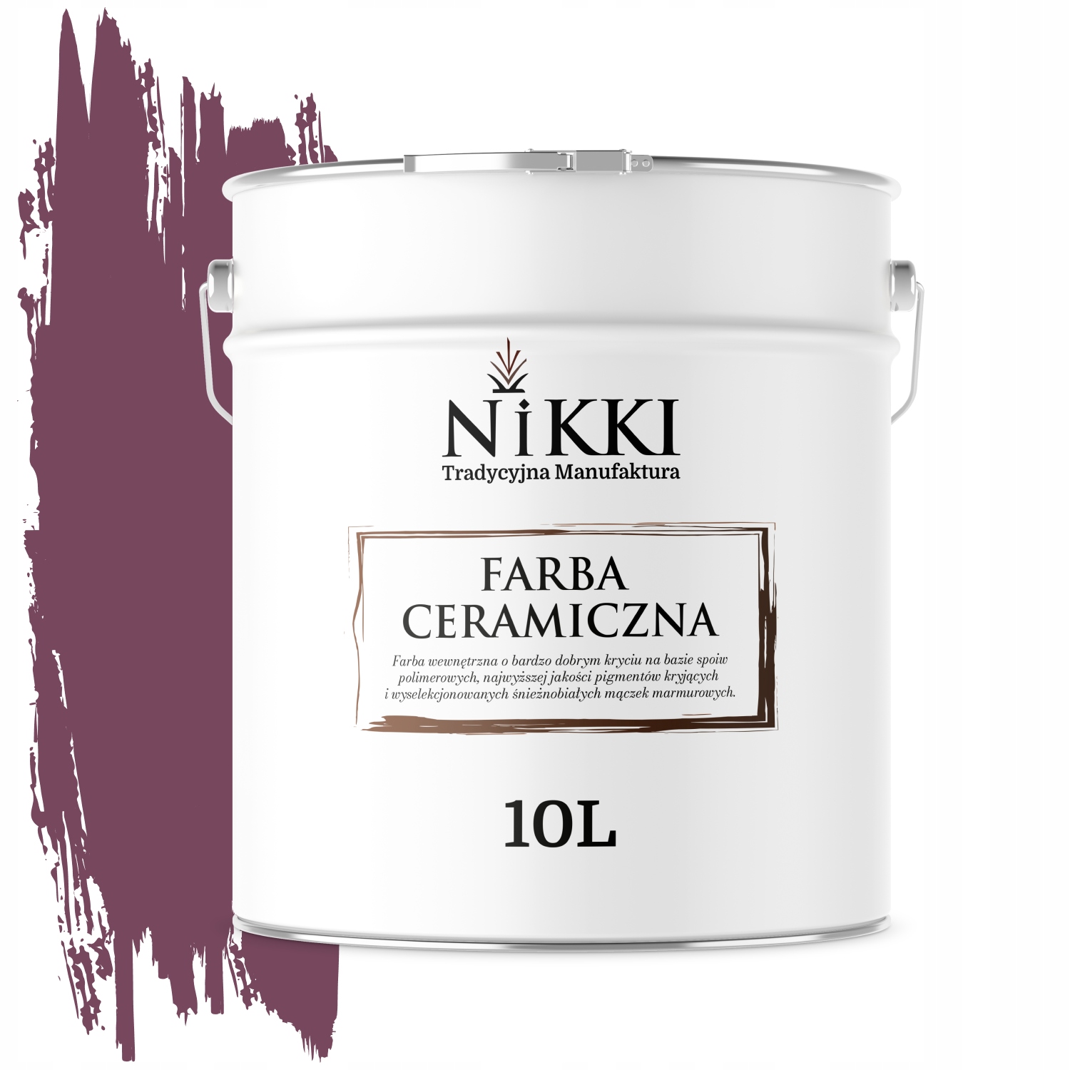 Keramická Farba Na Steny Bordová Farba H2809 Hlboká Matná Na Steny 10 L