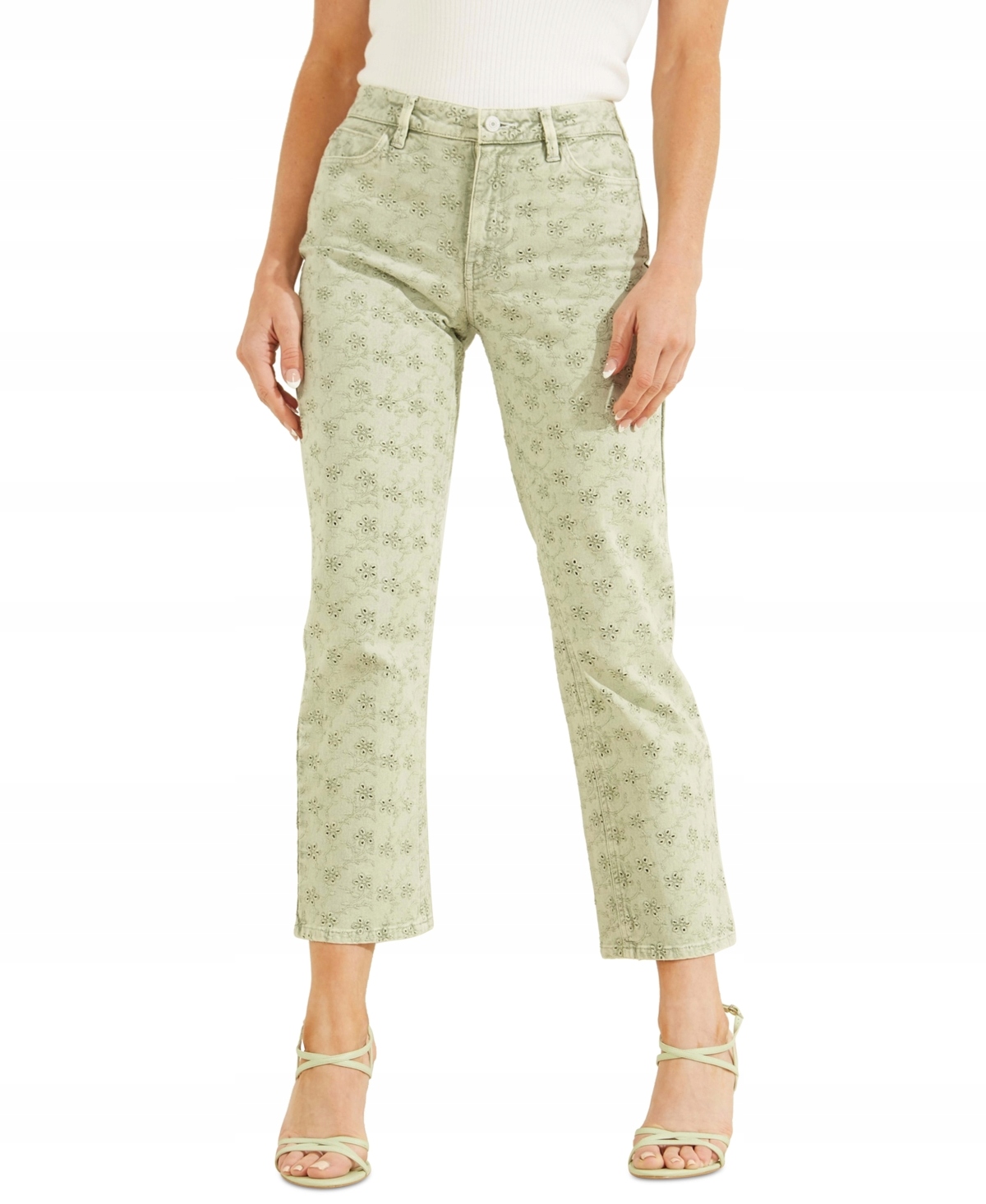 Kalhoty Guess 1981 Eyelet florida green vel 28/32