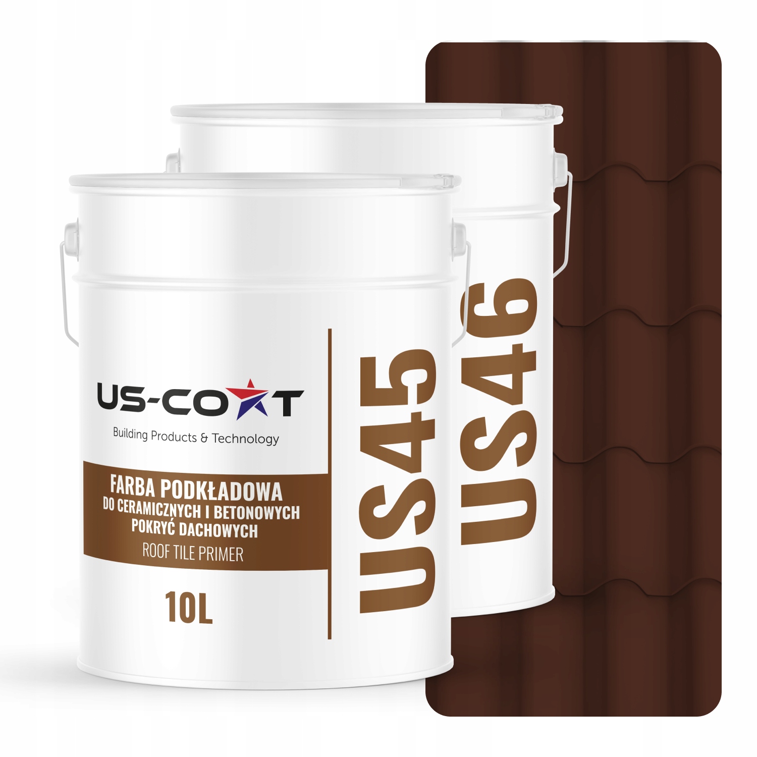 Farba Na Keramické Strešné Tašky Základný Náter Hnedá Teplá Ral 8016 74m2 Lesk