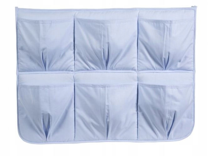 Przybornik organizer do łóżeczka dziecięcego NIEBIESKI marki Klupś