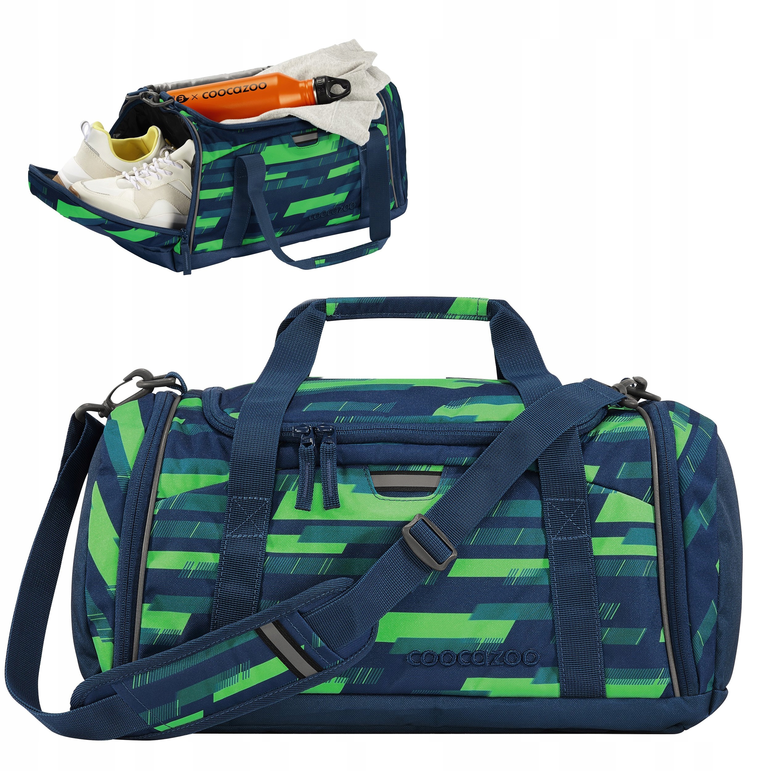 Torba sportowa Coocazoo 20L na basen szkolna 42x20x21cm Lime Stripe
