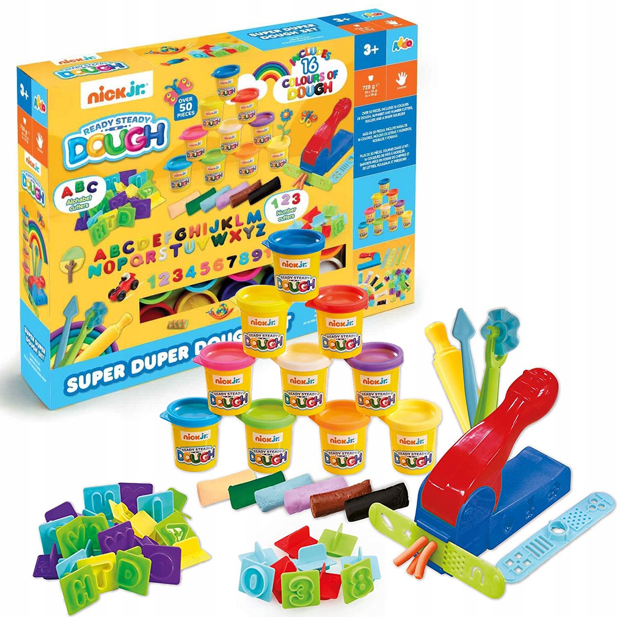 

Masa Plastyczna Alfabet Cyfry Literki Nauka Ciasto