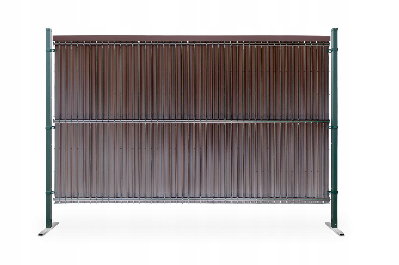 Vertikálne lišty pre panelové ploty 123 x 250 cm, šírka 44-62 mm, svetlohnedá farba