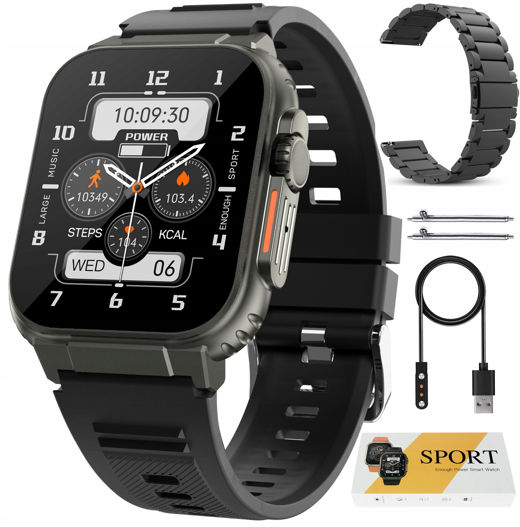 Smartwatch 600MAH Zegarek DYKTAFON Rozmowy PAMIĘĆ