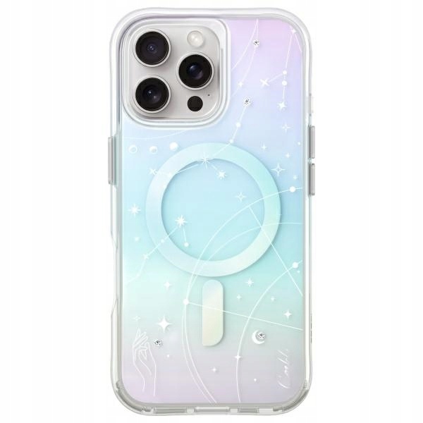 Uniq etui Coehl Celest iPhone 16 Pro Max 6.9" Magnetic Charging opal/iride