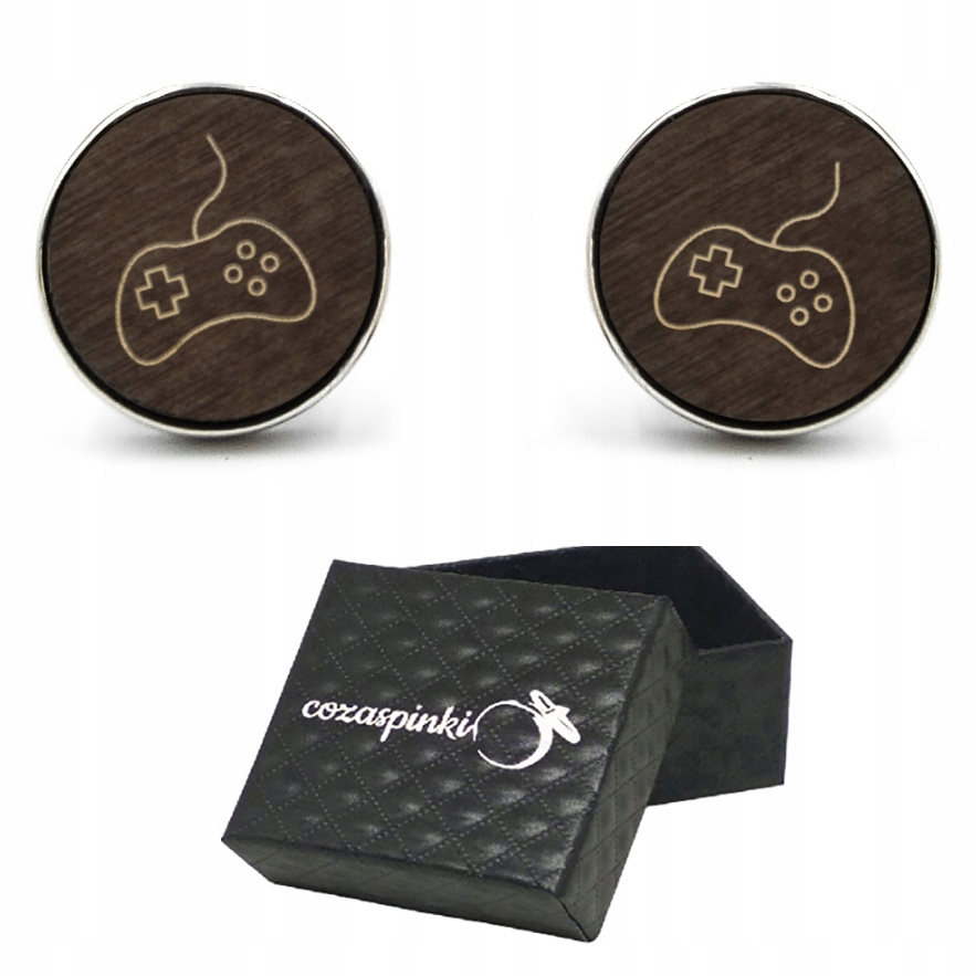 

Spinki do mankietów z grawerem Pady Do Gry