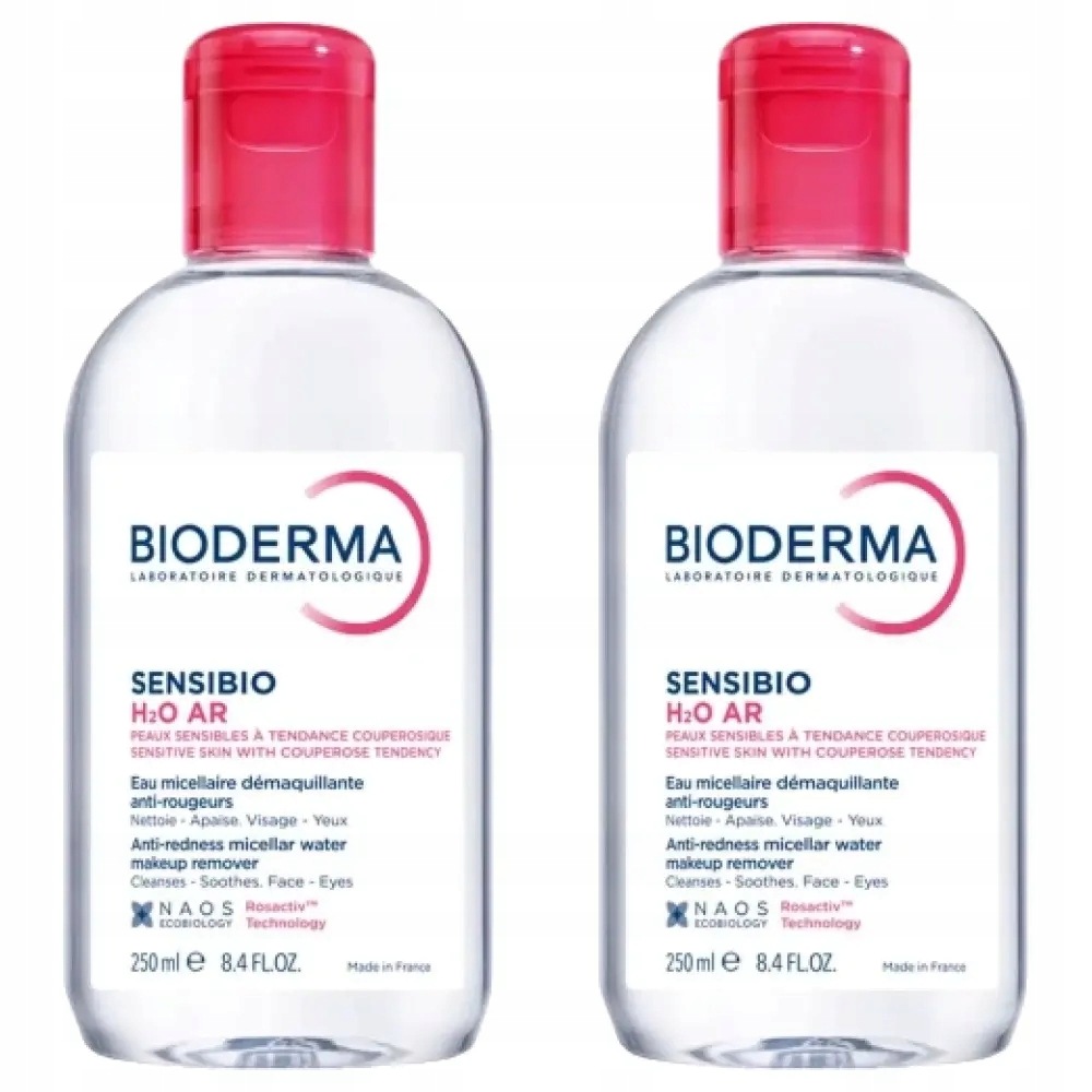 2x Bioderma Sensibio H2O Ar Woda micelarna, 250 ml