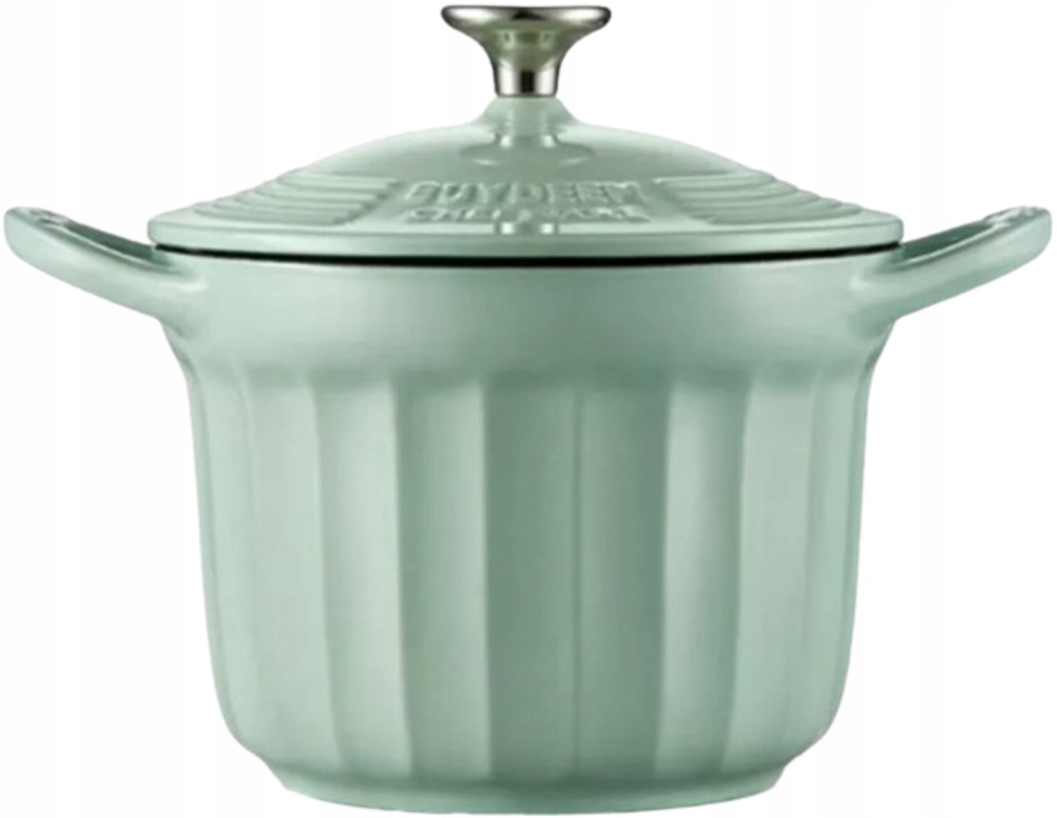 BUYDEEM Emaliowane naczynie żeliwne 1,8L, CP541, Cozy Greenish — 4