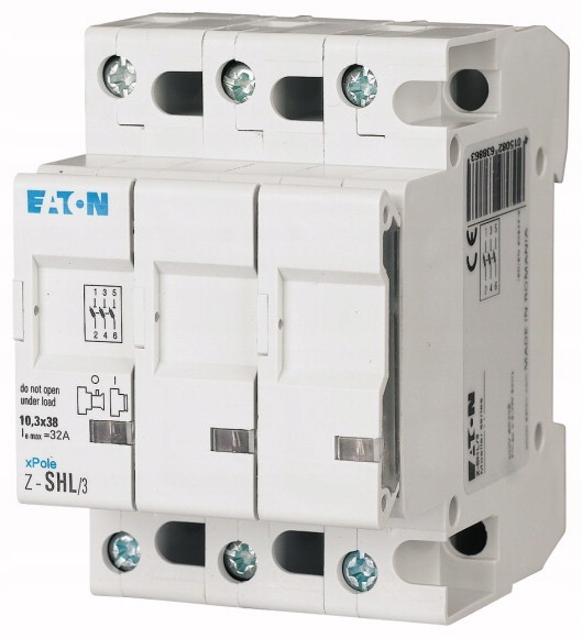 Z-SHL/3 Rozłącznik bezpiecznikowy cylindryczny 3P 10x38mm 263886 Eaton