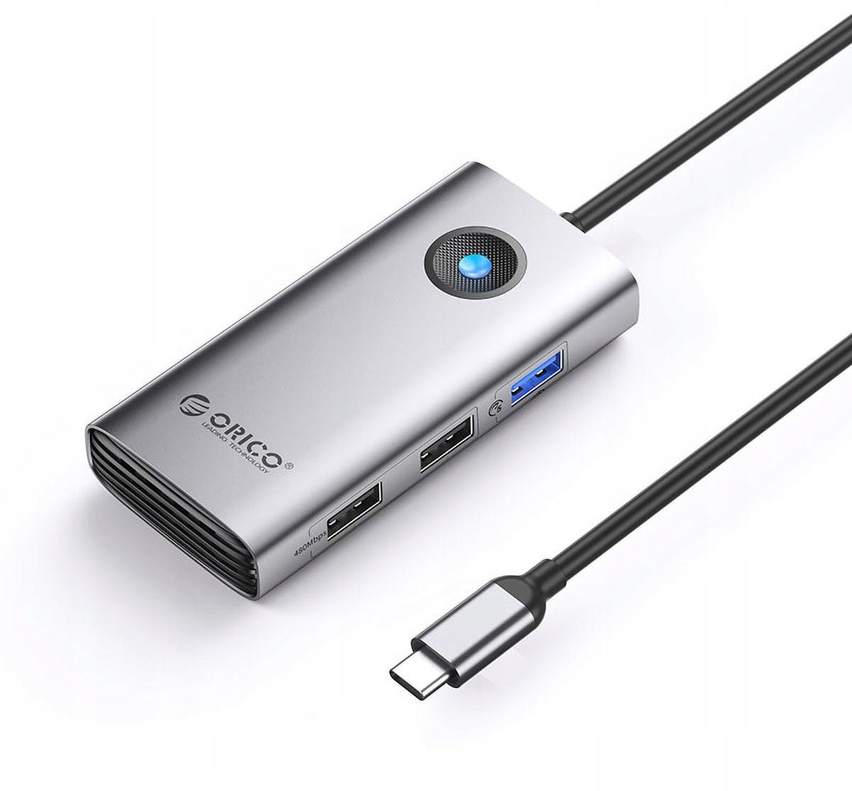 Orico PW11-5P-GY-EP USB-C 5Gbps USB-A 2xUSB-A 2.0 PD60W HDMI 4K@30Hz Szary