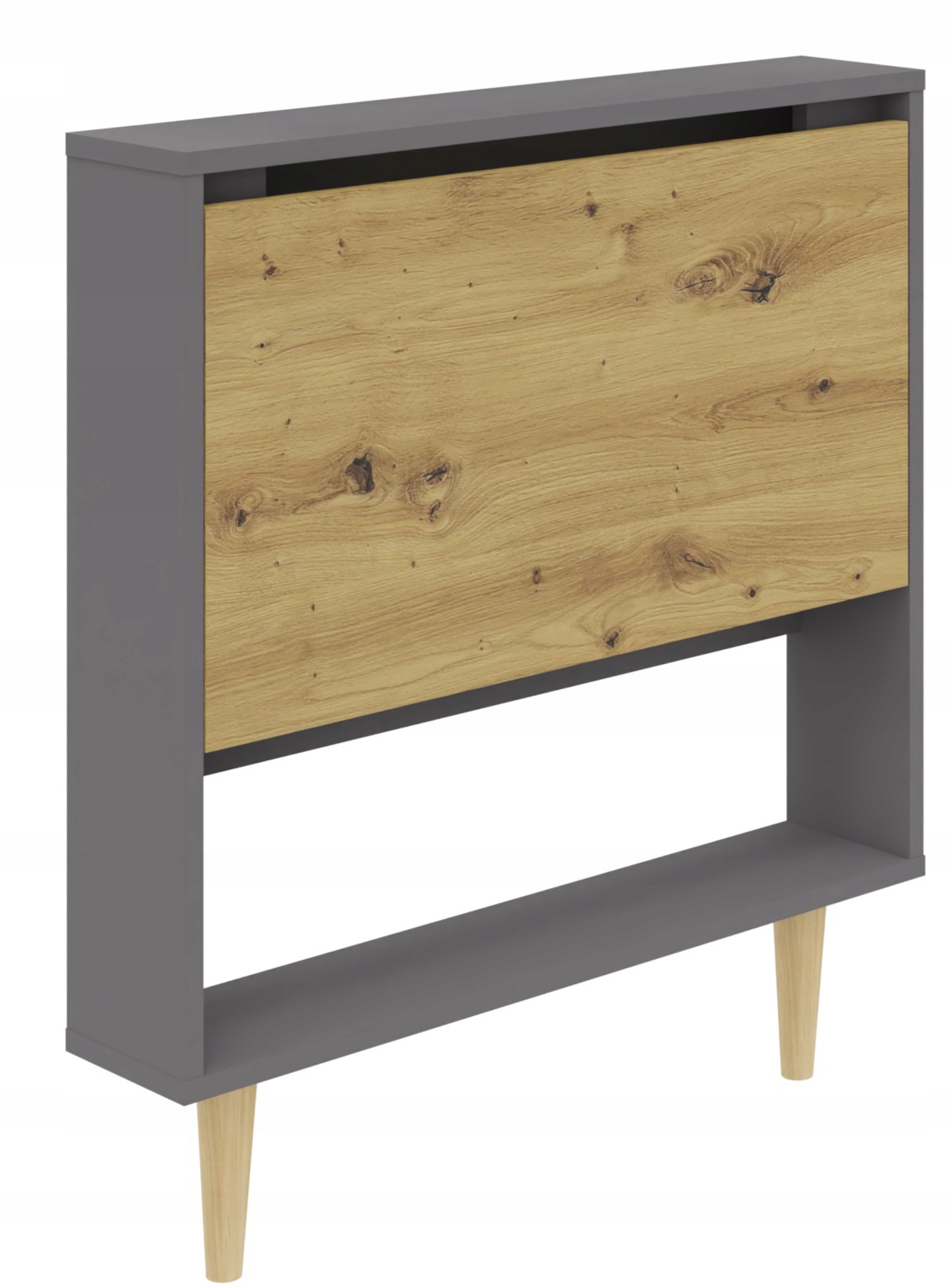 Skladací nástenný stôl Flexo artisan-antracitová skrinka polica závesný regál