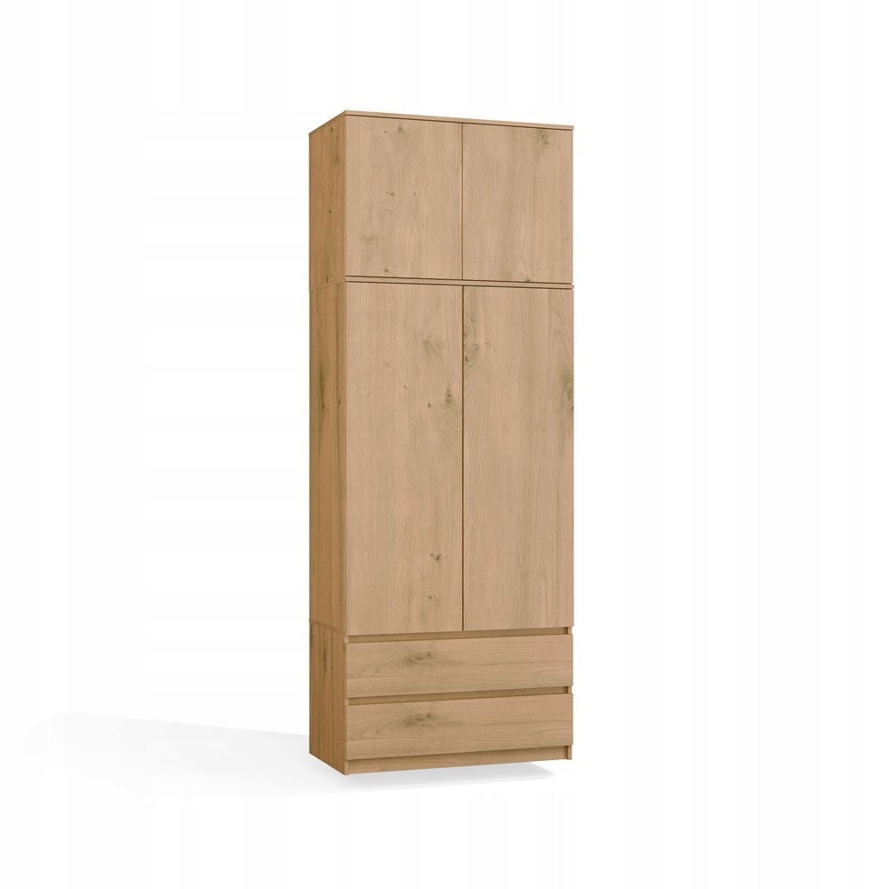 Szafa Malwa 90 cm z Nadstawką Dąb Artisan Do Garderoby Pokoju