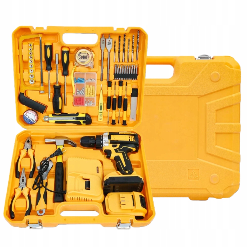 Wiertarko Wkrętarka Akumulatorowa 21V Wiertarka 2 Akumulatory Wiertarka