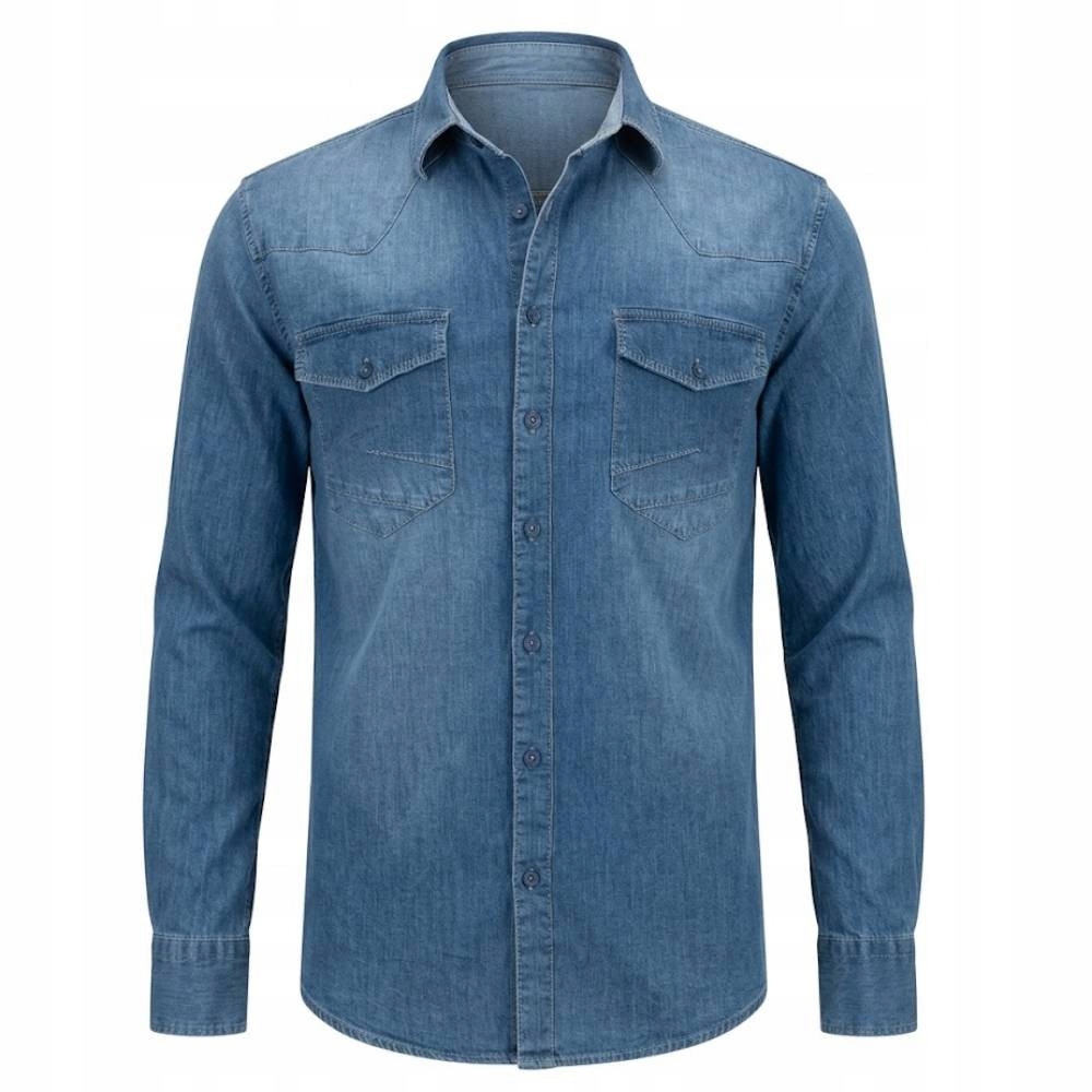 Red Polo košile pánská 3949 jeans riflová L jeans