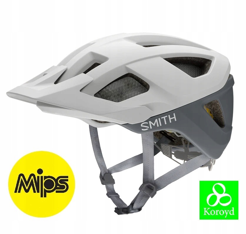 Kask Mtb Smith Session Mips matte white cement grey 59-62 L