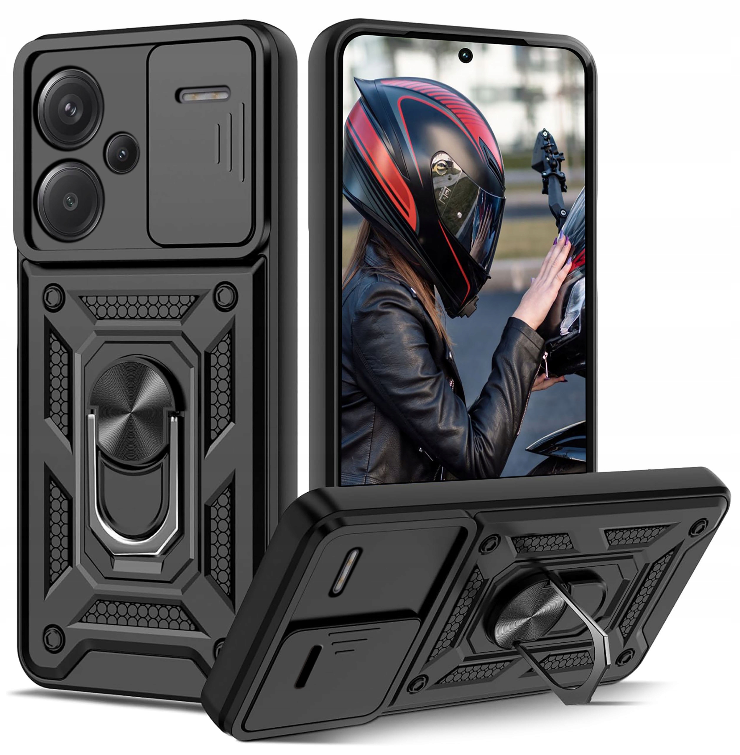 Etui do Xiaomi Redmi Note 13 Pro+ Plus 5G Pancerne Slide Ring Case