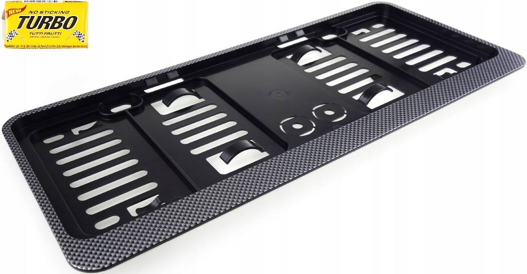 Ramka tablicy rejestracyjnej carbon krótka *mała* Usa wymiar 305mm x 115mm