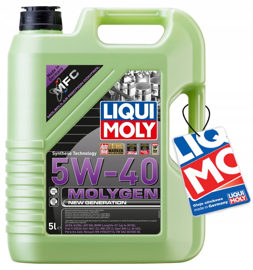 

Liqui Moly Molygen New Gener. 5W-40 5L W Cenie 4L