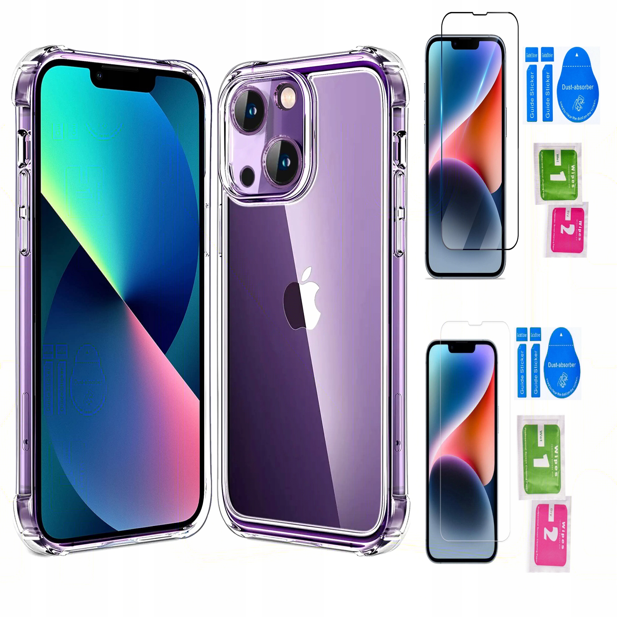 

Etui Anti-shock 2 x Szkło do iPHONE 13 iPHONE 14