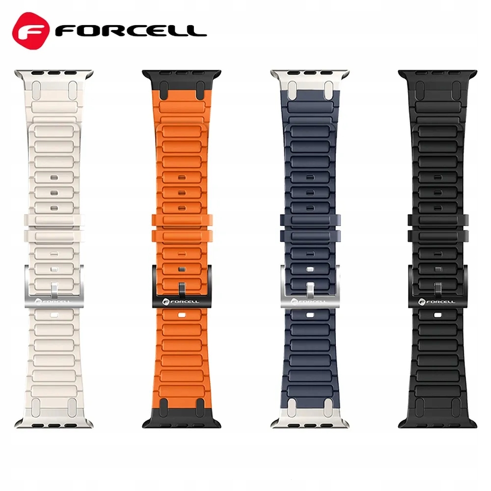 Pasek do Apple Watch Forcell F-Design FA06 dziurki silikon 42 44 45 4
