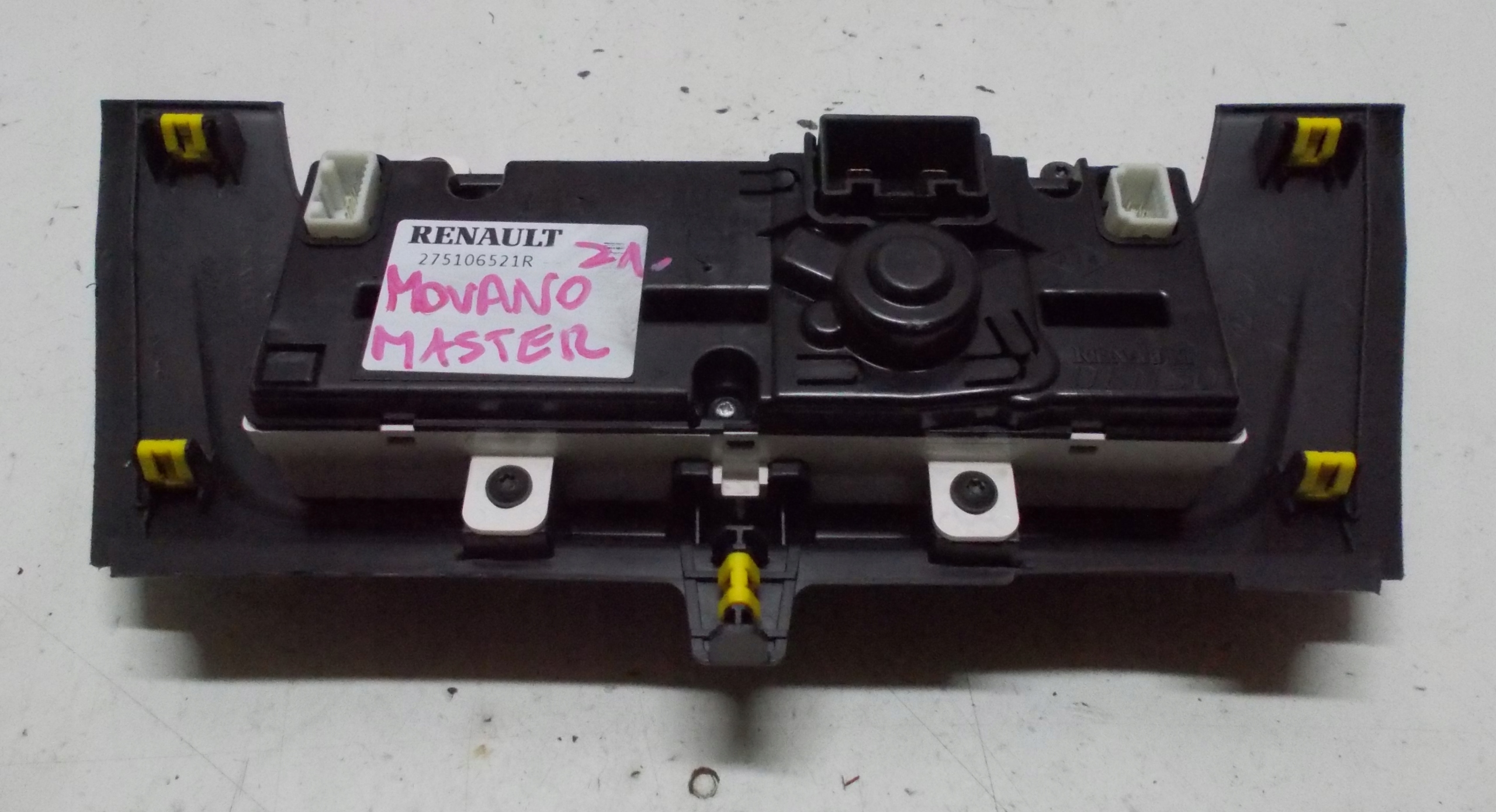 RENAULT MASTER III PANEL switch air conditioning devices 275106521R