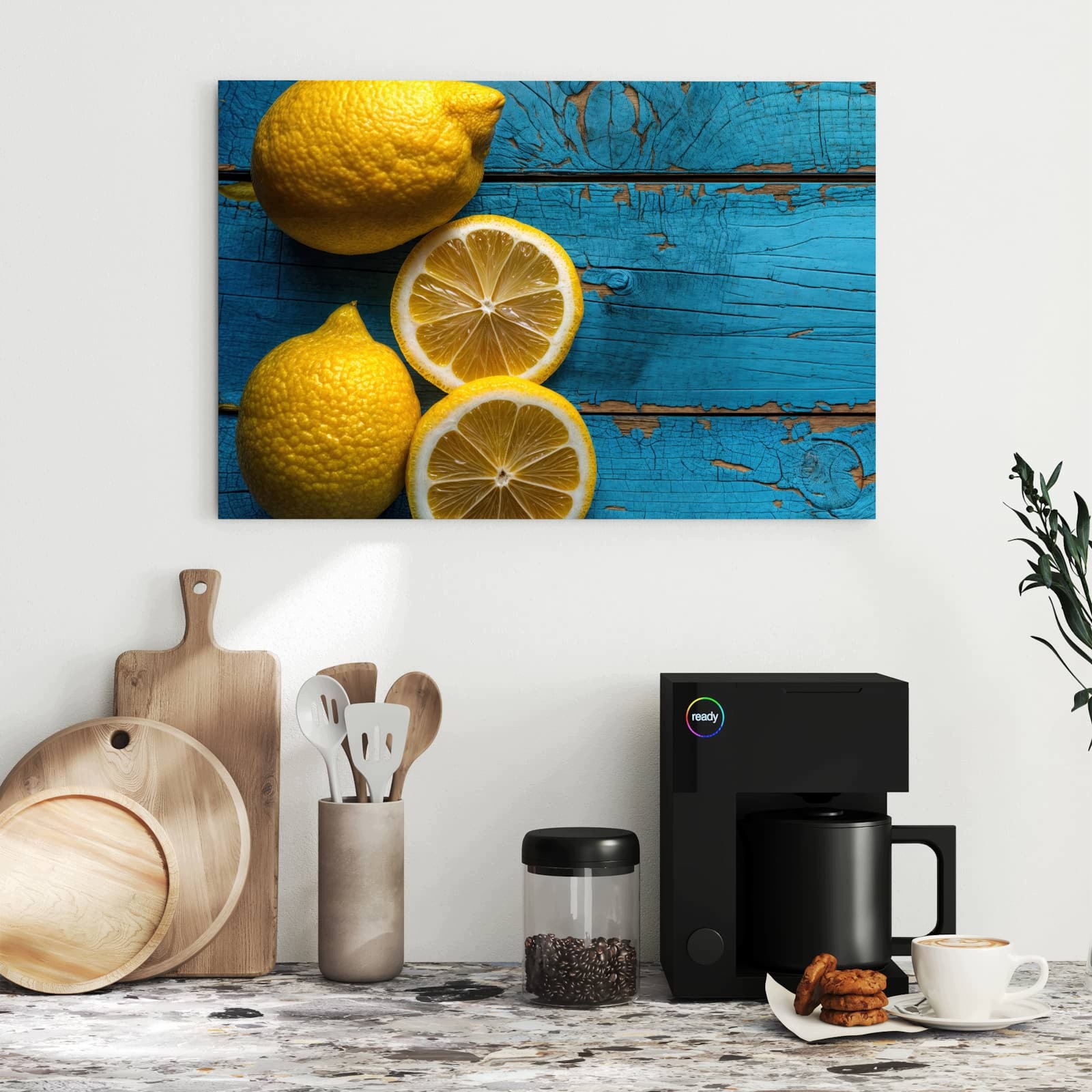 Magnetická tabule Citronu Dřevo 60 × 40 cm