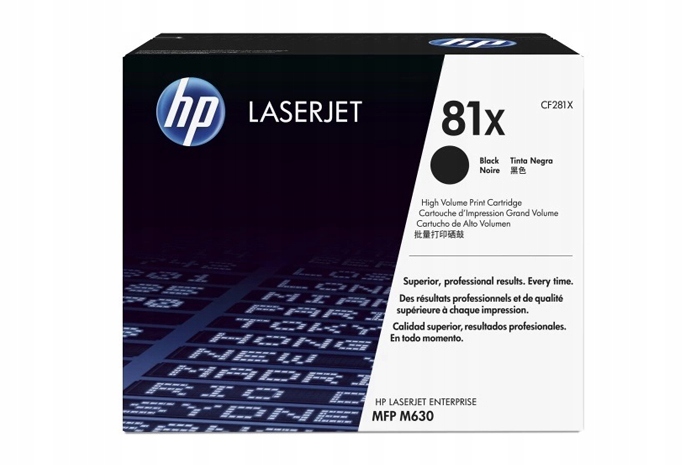 Čierny toner Hp LaserJet Enterprise M605, M606, M630 (81X CF281X)