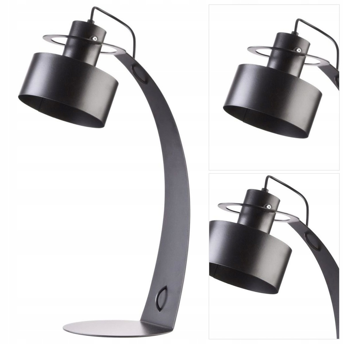 Černá stolní lampa Rif s minimalistickým designem pro práci Sigma Lighting