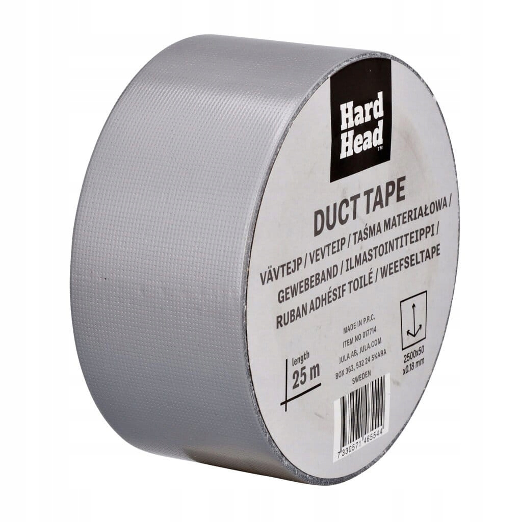 HARD HEAD TAŚMA SREBRNA 50MM / 25M DUCK TAPE