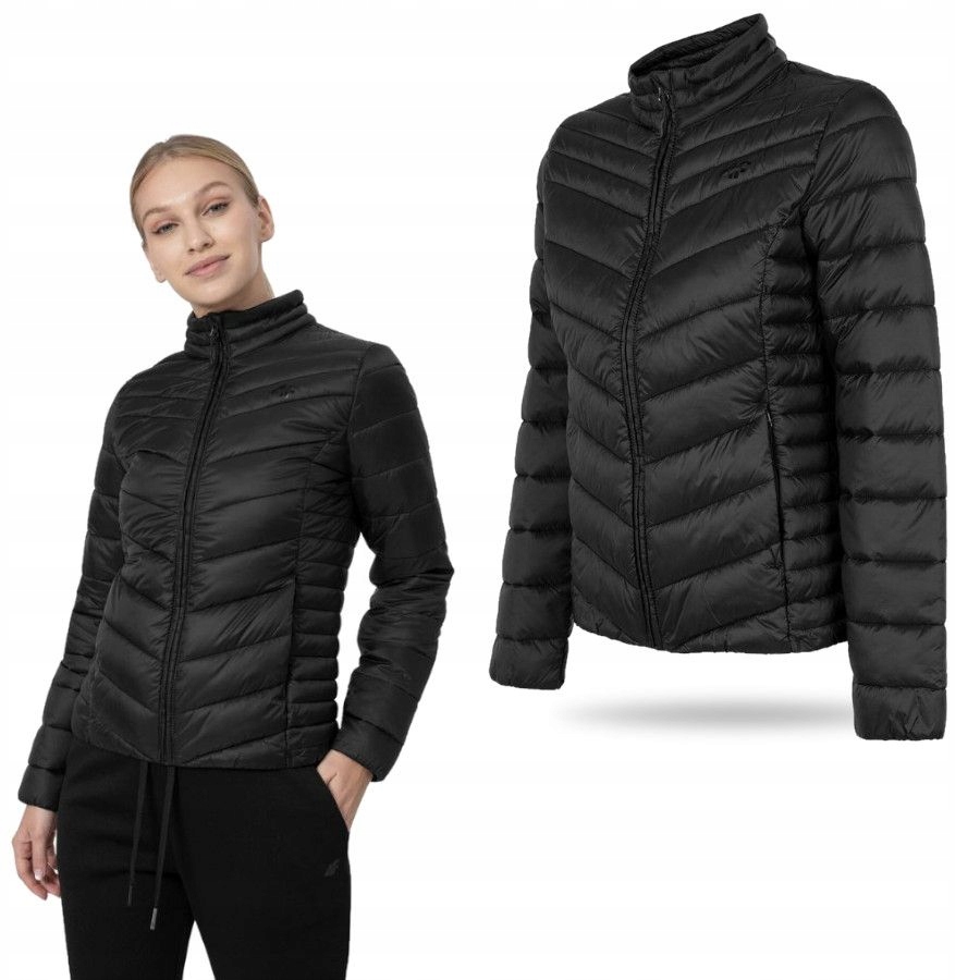 Kurtka Damska 4F Puchowa Pikowana Wiosenna Sportowana Co Dzień