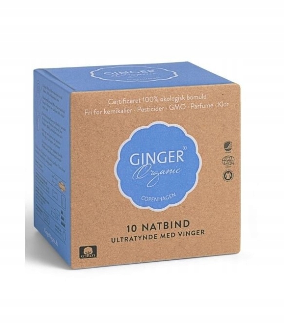 

Ginger Organic podpaski na noc 10szt