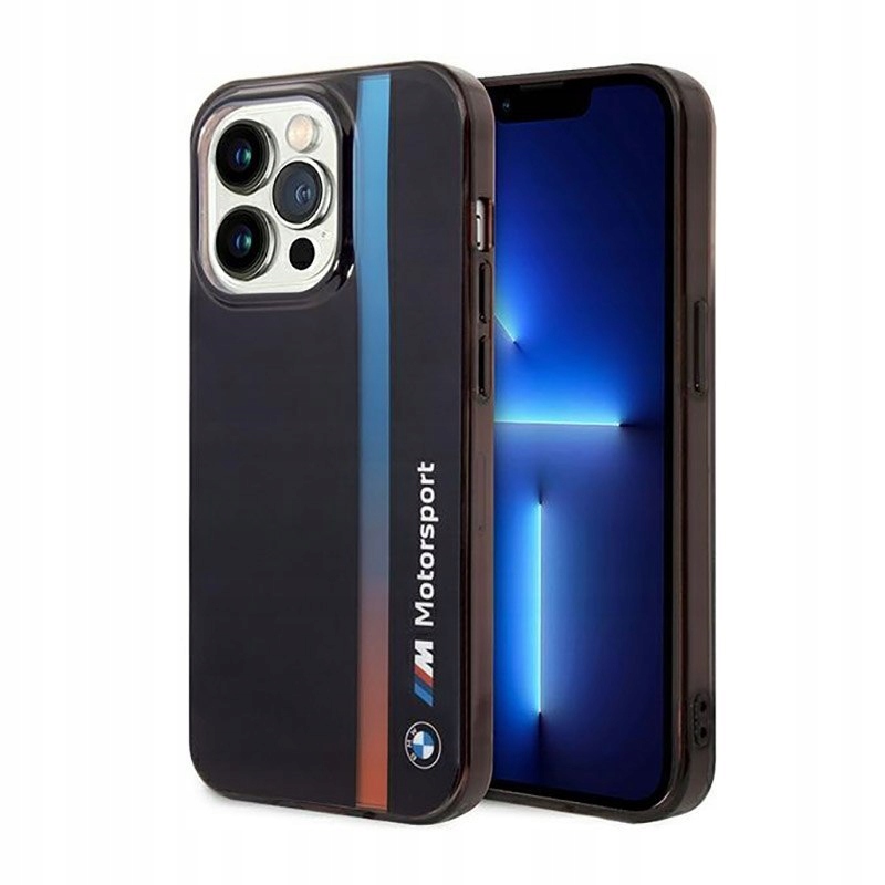 Bmw Tricolor Stripe – Pouzdro pro iPhone 14 Pro (Černé)