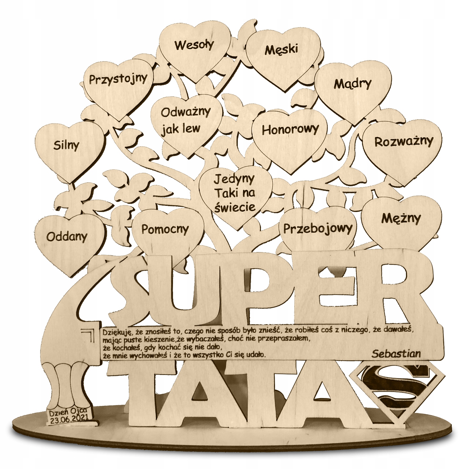 Den otců, Den otců, Grawewr, strom, soška