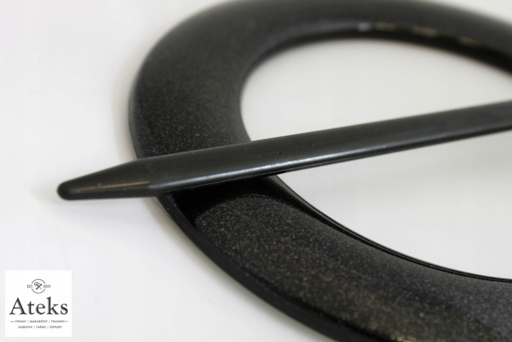 KLAMRA DO FIRAN ZASŁON SPINKI KLAMRY koło czarne Marka inna